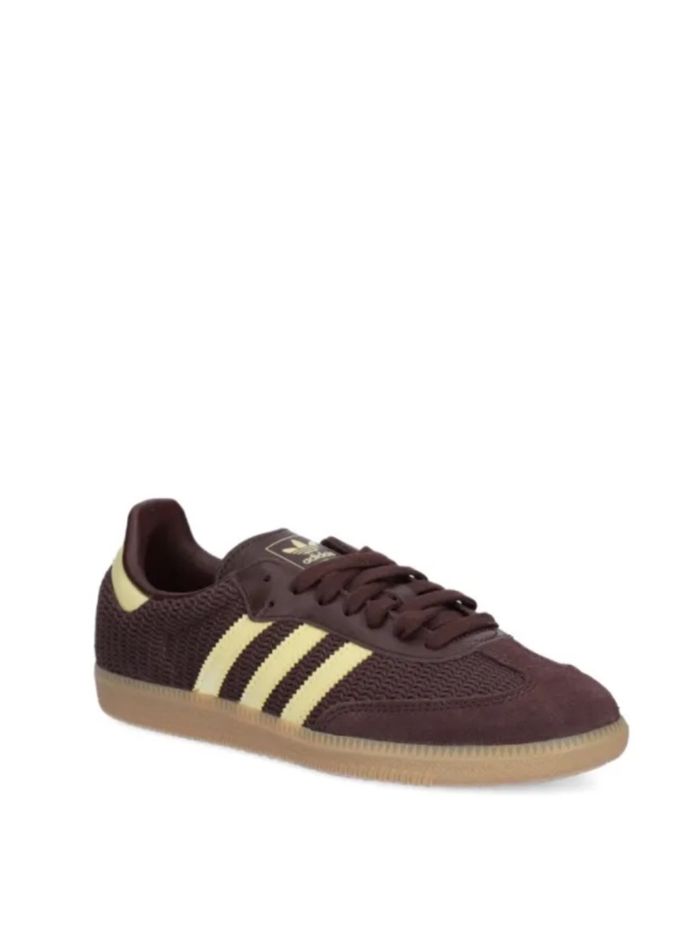 Women's Adidas Samba OG - Shadow Brown/Powder Yellow size 9 - Picture 2 of 14